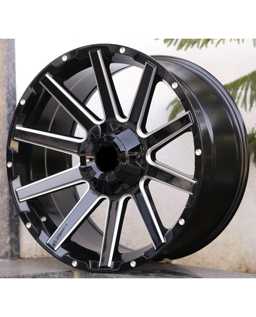 NeoWheel GIANT 22X10 Inch BLACK MILLED finish PCD 5x114.3 | Size 22X10 inch